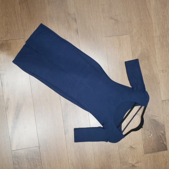 Fitted Dark Navy Blue Dress - Picture 2 of 2